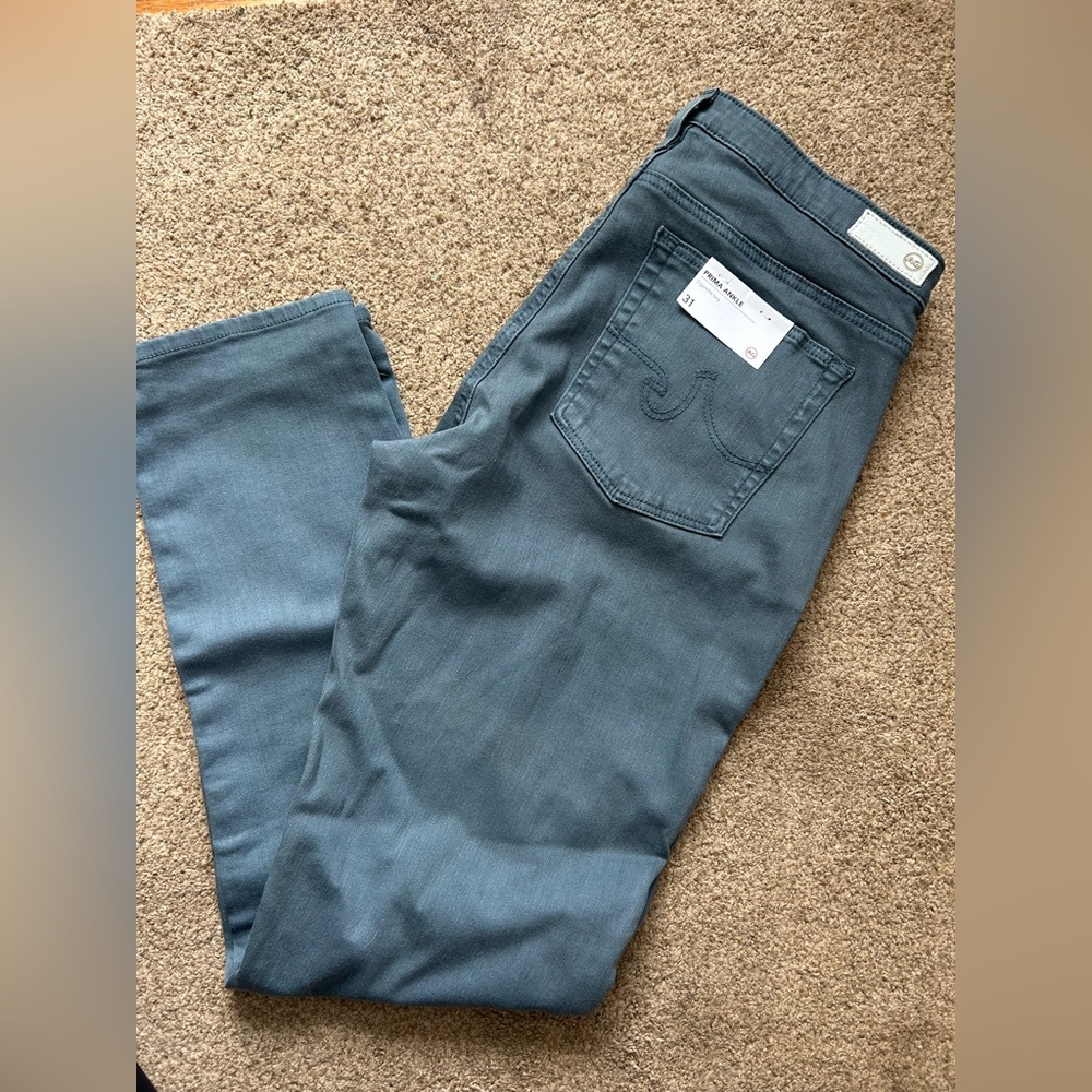 New AG grey-blue Prima Ankle jeans SZ 30